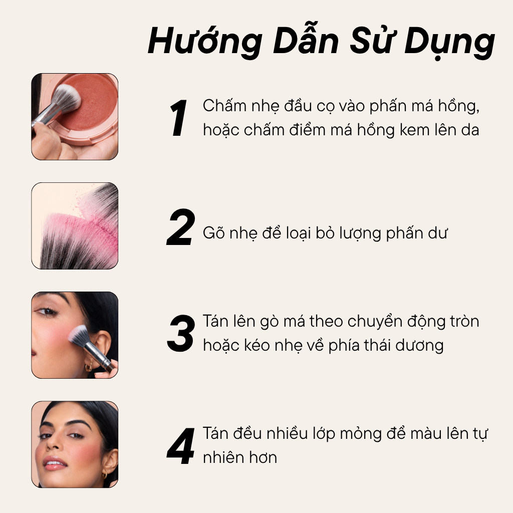 Cọ Má Hồng BH Cosmetics Blush Brush BH515